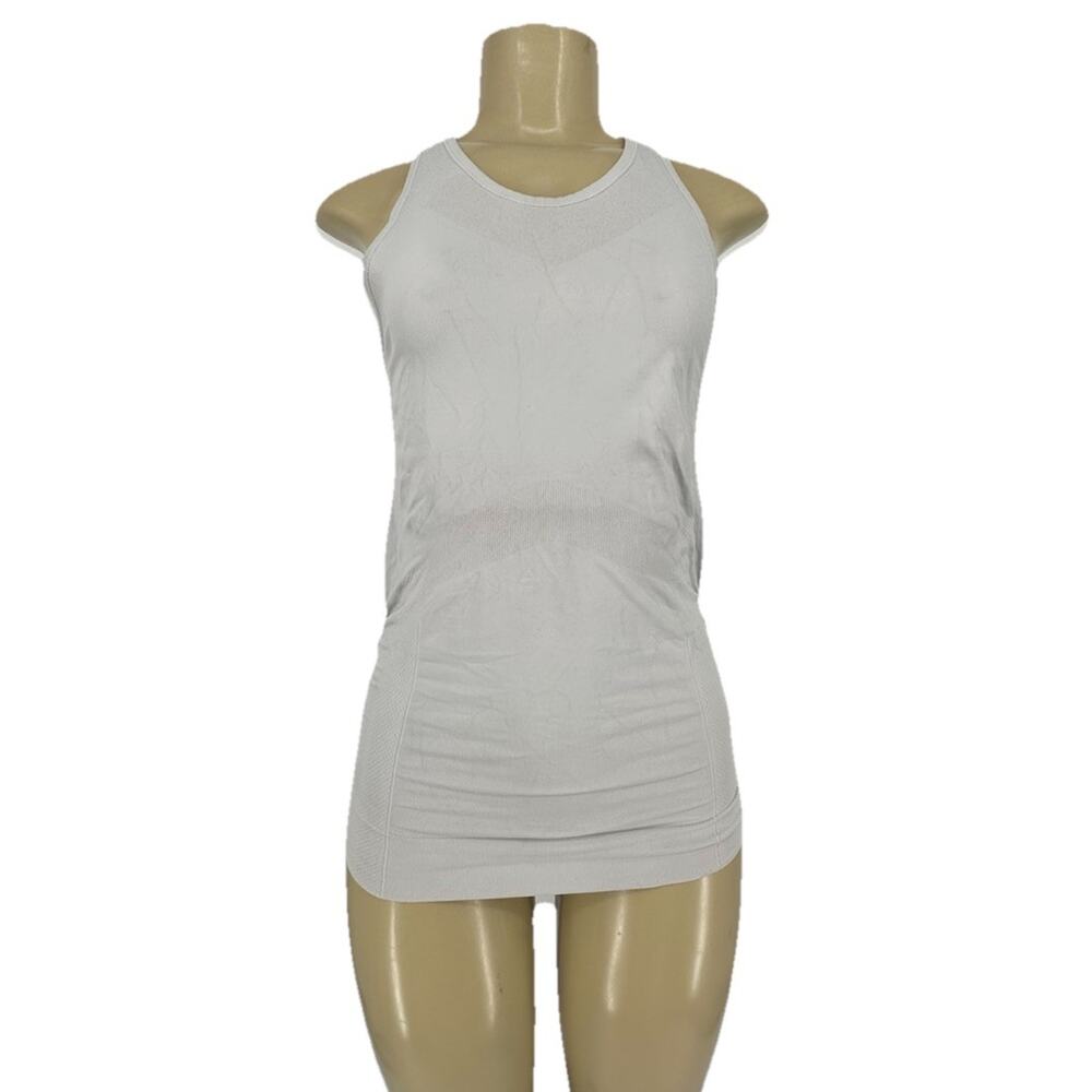 Athleta Small Women Pullover Tank Top Seamless Grey Active Stretchy K7-6